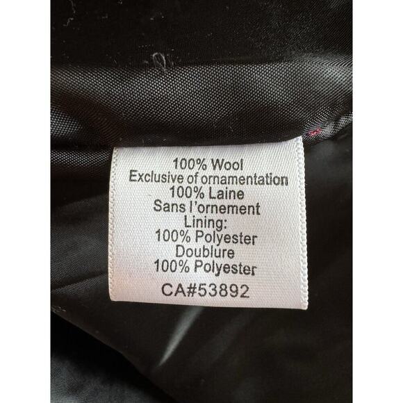 Icelandic Designs 100% Wool Cardigan Sweater Womens M Embroidery Velvet Trim - Picture 12 of 13